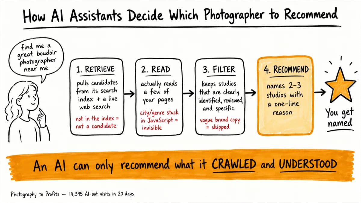 AEO for Photographers: How to Get Your Photography Studio Recommended by ChatGPT