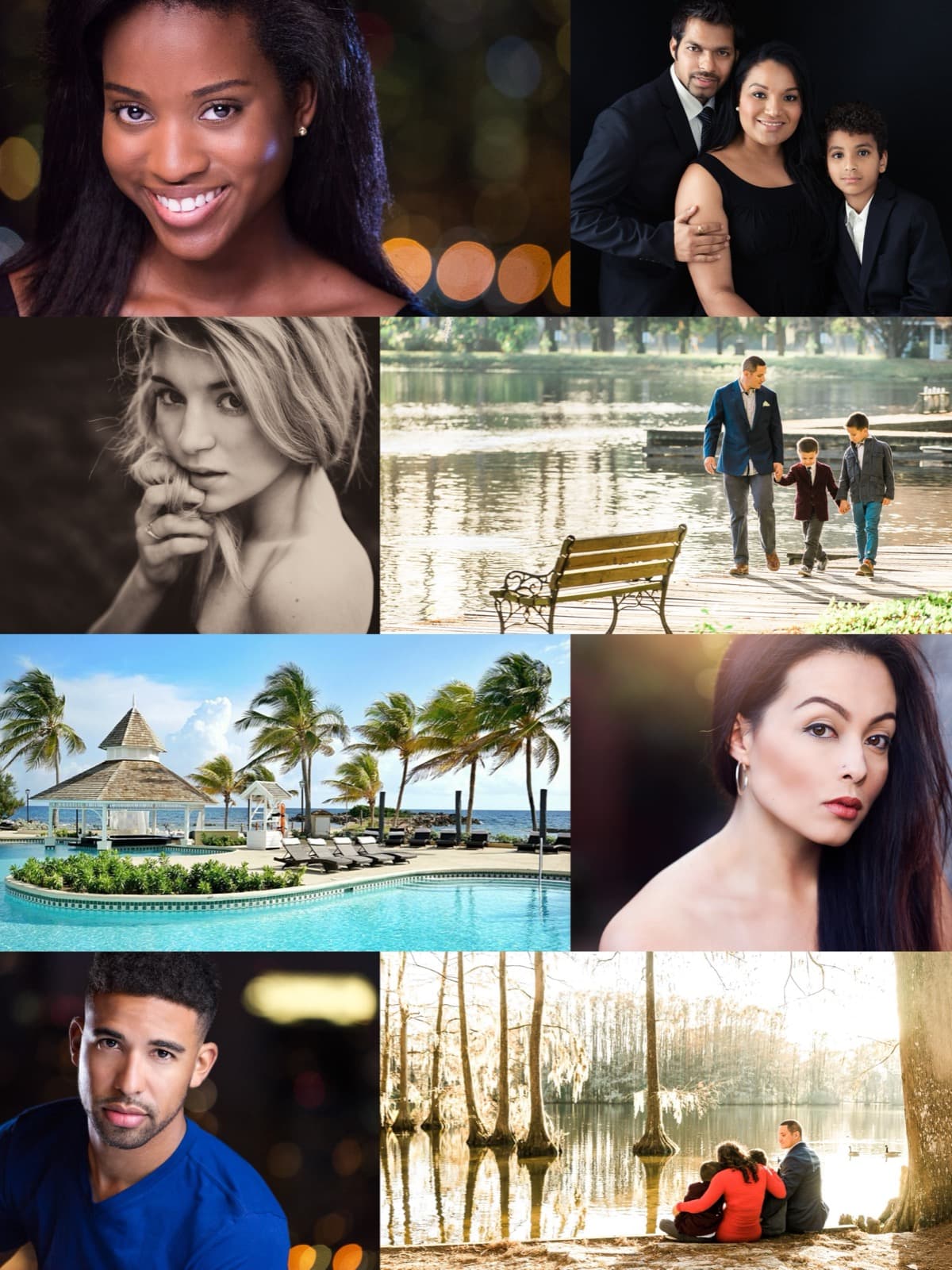 Humberto's photography work — headshots, family, boudoir, real estate, weddings