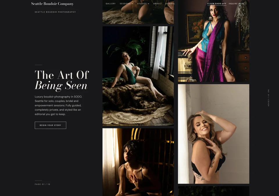 Molly’s Seattle Boudoir Company website