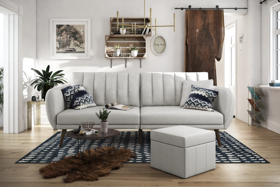 Novogratz Brittany Futon boudoir lounge couch furniture gift